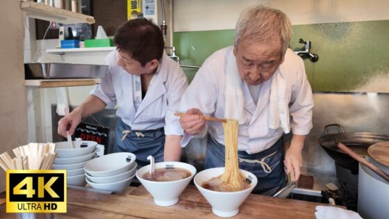 Japanese Street Food – This is The RAMEN in Tokyo $6【4K】